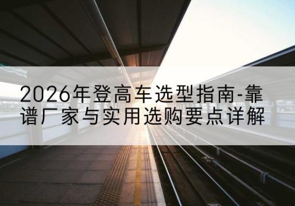 桐乡登高车厂家推荐-2026年登高车选型指南-靠谱厂家与实用选购要点详解